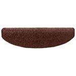 vidaXL Samolepiace schodové rohože 15 pcs Hnedá 80 x 24,5 x 3,5 cm – Obrázok 6
