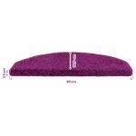 vidaXL Samolepiace schodové rohože 15 pcs Fialová 80 x 24,5 x 3,5 cm – Obrázok 9