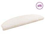 vidaXL Samolepiace schodové rohože 15 pcs Biela 80 x 24,5 x 3,5 cm – Obrázok 3