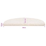 vidaXL Samolepiace schodové rohože 15 pcs Biela 80 x 24,5 x 3,5 cm – Obrázok 9
