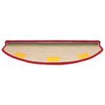 vidaXL Samolepiace schodové rohože 15 pcs Červená 80 x 24,5 x 3,5 cm – Obrázok 5