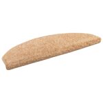 vidaXL Samolepiace schodové rohože 15 pcs Zlatá 80 x 24,5 x 3,5 cm