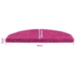 vidaXL Samolepiace schodové rohože 15 pcs Ružová 80 x 24,5 x 3,5 cm – Obrázok 9