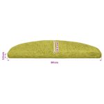vidaXL Samolepiace schodové rohože 15 pcs Zelená 80 x 24,5 x 3,5 cm – Obrázok 9