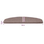 vidaXL Samolepiace schodové rohože 15 pcs Béžová 80 x 24,5 x 3,5 cm – Obrázok 9