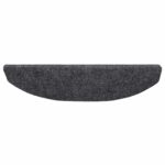 vidaXL Samolepiace schodové rohože 15 pcs Tmavosivá 80 x 24,5 x 3,5 cm – Obrázok 6