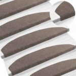 vidaXL Samolepiace schodové rohože 15 pcs Kávová 80 x 24,5 x 3,5 cm – Obrázok 2