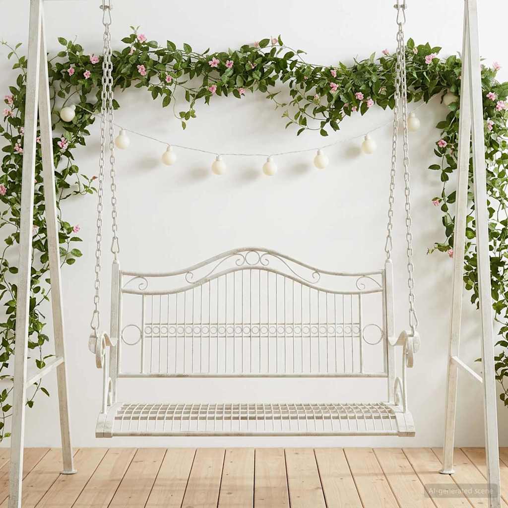 42038692_1.jpg vidaXL Hojdací stôl Oceľ 115 x 61 x 63 cm Antická biela – Obrázok 1