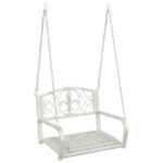 vidaXL Hojdací stôl Oceľ 71,5 x 59 x 55 cm Antická biela – Obrázok 2