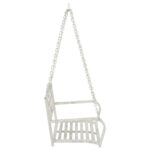 vidaXL Hojdací stôl Oceľ 71,5 x 59 x 55 cm Antická biela – Obrázok 4