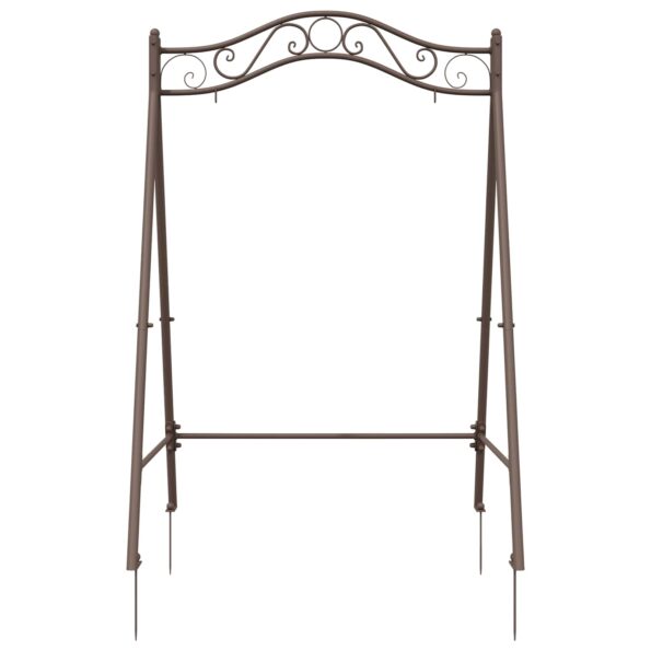 vidaXL Rám pre hojdačku Antik hnedá 113 x 121,5 x 168 cm Oceľ – Obrázok 3