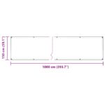 vidaXL Plachta Priehľadná 10 x 1,5 m PE – Obrázok 10