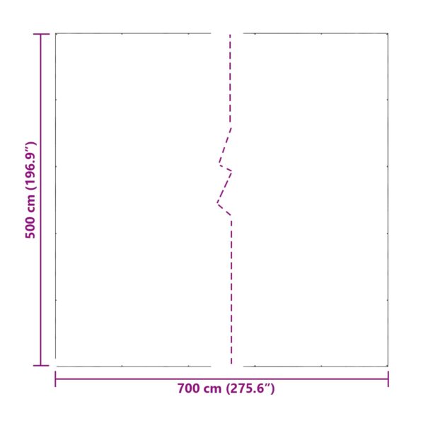 vidaXL Plachta Priehľadná 7 x 5 m PE – Obrázok 10