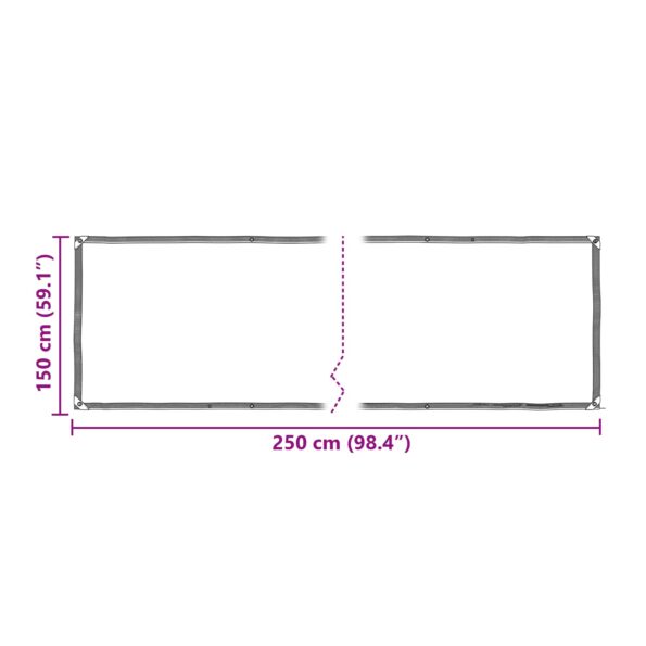 vidaXL Plachta Priehľadná 2,5 x 1,5 m PE – Obrázok 10