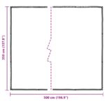 vidaXL Plachta Priehľadná 5 × 3,5 m PE – Obrázok 10