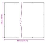 vidaXL Plachta 350 gsm Priehľadná 5 × 3,5 m PVC – Obrázok 10