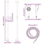 vidaXL Súprava sprchového systému Čierna 100 cm Nehrdzavejúca oceľ – Obrázok 12