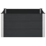 vidaXL Vyvýšený záhradný záhon Čierna 100 x 100 x 54 cm – Obrázok 4