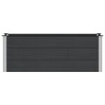 vidaXL Vyvýšený záhradný záhon Čierna 150 x 50 x 54 cm – Obrázok 3