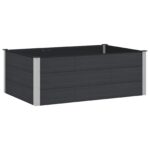 vidaXL Vyvýšený záhradný záhon Čierna 150 x 100 x 54 cm – Obrázok 2
