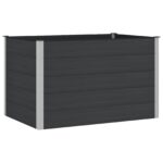 vidaXL Vyvýšený záhradný záhon Čierna 150 x 100 x 91 cm – Obrázok 2
