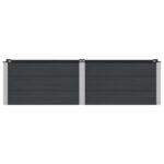 vidaXL Vyvýšený záhradný záhon Čierna 200 x 50 x 54 cm – Obrázok 3