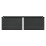 vidaXL Vyvýšený záhradný záhon Čierna 200 x 100 x 54 cm – Obrázok 3