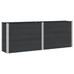 vidaXL Vyvýšený záhradný záhon Čierna 250 x 50 x 91 cm – Obrázok 2
