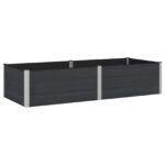 vidaXL Vyvýšený záhradný záhon Čierna 250 x 100 x 54 cm – Obrázok 2