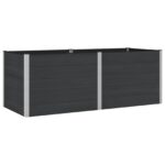 vidaXL Vyvýšený záhradný záhon Čierna 250 x 100 x 91 cm – Obrázok 2