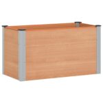 vidaXL Vyvýšený záhradný záhon Hnedá 100 x 50 x 54 cm – Obrázok 2
