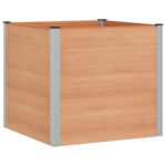 vidaXL Vyvýšený záhradný záhon Hnedá 100 x 100 x 91 cm – Obrázok 2