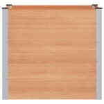 vidaXL Vyvýšený záhradný záhon Hnedá 100 x 100 x 91 cm – Obrázok 3