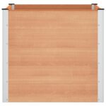 vidaXL Vyvýšený záhradný záhon Hnedá 100 x 100 x 91 cm – Obrázok 4