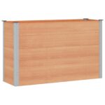 vidaXL Vyvýšený záhradný záhon Hnedá 150 x 50 x 91 cm – Obrázok 2