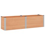 vidaXL Vyvýšený záhradný záhon Hnedá 200 x 50 x 54 cm – Obrázok 2