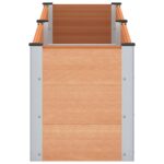 vidaXL Vyvýšený záhradný záhon Hnedá 200 x 50 x 54 cm – Obrázok 4