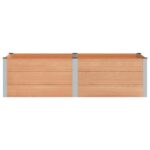 vidaXL Vyvýšený záhradný záhon Hnedá 200 x 100 x 54 cm – Obrázok 3