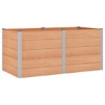 vidaXL Vyvýšený záhradný záhon Hnedá 200 x 100 x 91 cm – Obrázok 2