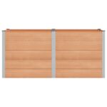 vidaXL Vyvýšený záhradný záhon Hnedá 200 x 100 x 91 cm – Obrázok 3