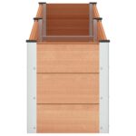 vidaXL Vyvýšený záhradný záhon Hnedá 250 x 50 x 54 cm – Obrázok 4