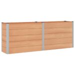 vidaXL Vyvýšený záhradný záhon Hnedá 250 x 50 x 91 cm – Obrázok 2