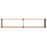 vidaXL Vyvýšený záhradný záhon Hnedá 250 x 50 x 91 cm – Obrázok 5