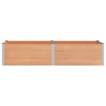 vidaXL Vyvýšený záhradný záhon Hnedá 250 x 100 x 54 cm – Obrázok 3