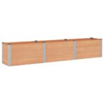 vidaXL Vyvýšený záhradný záhon Hnedá 300 x 50 x 54 cm – Obrázok 2
