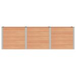 vidaXL Vyvýšený záhradný záhon Hnedá 300 x 50 x 91 cm – Obrázok 3