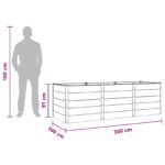 vidaXL Vyvýšený záhradný záhon Hnedá 300 x 100 x 91 cm – Obrázok 7