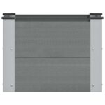 vidaXL Vyvýšený záhradný záhon Sivá 50 x 30 x 36 cm – Obrázok 3