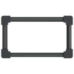 vidaXL Vyvýšený záhradný záhon Sivá 50 x 30 x 36 cm – Obrázok 5