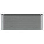 vidaXL Vyvýšený záhradný záhon Sivá 100 x 30 x 36 cm – Obrázok 3